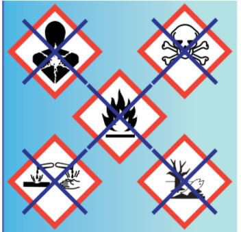 NO HAZARDS SYMBOLS