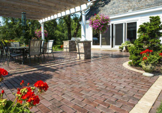 Brick patio